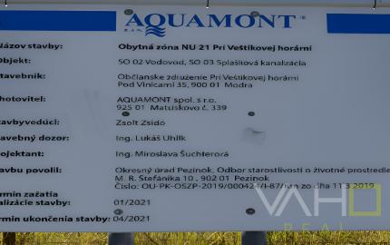 PREDAJ Stavebný pozemok Modra, Harmónia - Veštíková horáreň