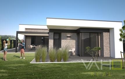 Moderná novostavba RD, pozemok 600m2, zastavaná plocha 179m2, garáž
