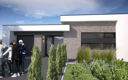 Moderná novostavba RD, pozemok 600m2, zastavaná plocha 179m2, garáž