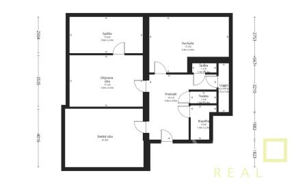 STAROMESTSKÝ 3-IZBOVÝ BYT 90 m² PRI MEDICKEJ ZÁHRADE – BALKÓN DO VNÚTROBLOKU