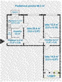 TOP LOKALITA - 3-izbový byt s loggiou a balkónom v Ružinove
