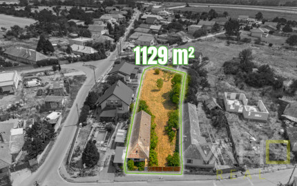 Stavebný pozemok 1 129 m² so starším domom – Svätoplukovo