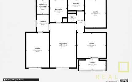 92 m² pohody a ticha: Slnkom zaliaty 4-izbový byt s výhľadom na zeleň (ul. J. Slotu)