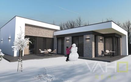 Moderná novostavba RD, pozemok 600m2, zastavaná plocha 179m2, garáž