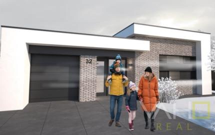 Moderná novostavba RD, pozemok 600m2, zastavaná plocha 179m2, garáž