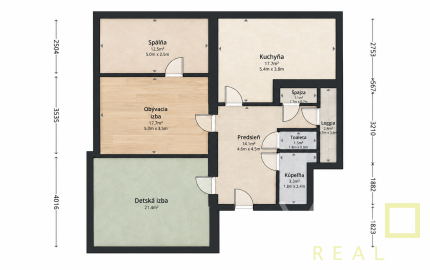 3-IZBOVÝ BYT 90 m² PRI MEDICKEJ ZÁHRADE | BALKÓN | PRIPRAVOVANÝ VÝŤAH
