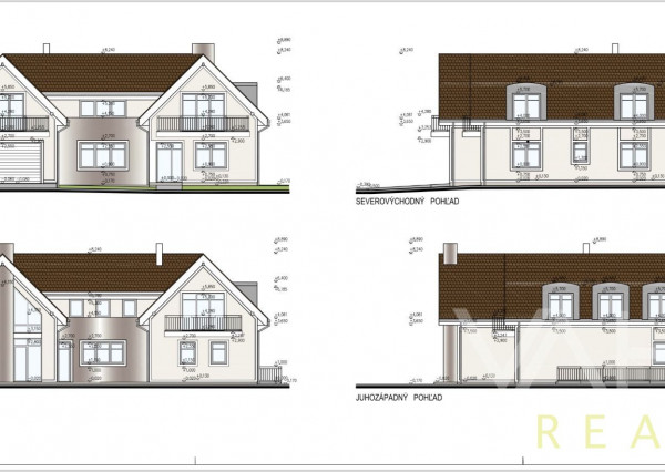 Rozostavaný RD na JEDINEČNOM POZEMKU s výmerou až 2100m2, Kamenná cesta Trnava