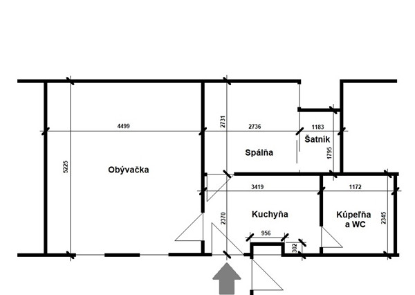 🏡 Prenájom útulného 2-izbového bytu v centre Trnavy – ul. Andreja Žarnova