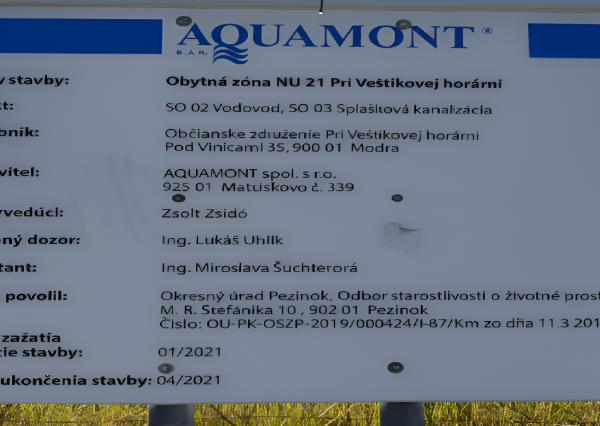 PREDAJ Stavebný pozemok Modra, Harmónia - Veštíková horáreň