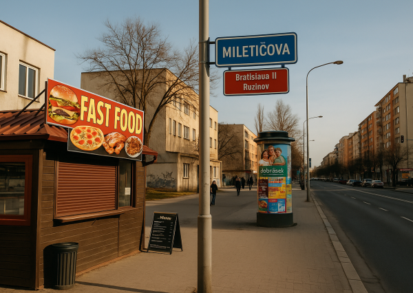 ODSTÚPENIE ZABEHNUTEJ FAST FOOD PREVÁDZKY – BRATISLAVA,