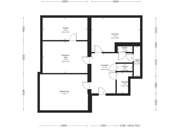 STAROMESTSKÝ 3-IZBOVÝ BYT 90 m² PRI MEDICKEJ ZÁHRADE – BALKÓN DO VNÚTROBLOKU