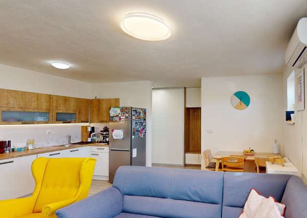 Biely Kostol  3i byt s garážou, parkovacím miestom a záhradou.