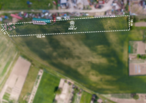 Exkluzívne!!! Na predaj veľký stavebný pozemok výmera 1446m2, šírka 18m, Šúrovce, možnosť dokúpiť ďalší priľahlý pozemok