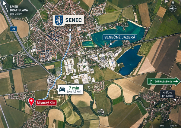 PREDAJ - Stavebný pozemok v Senci - Mlynský Klin/906 m2 + IS
