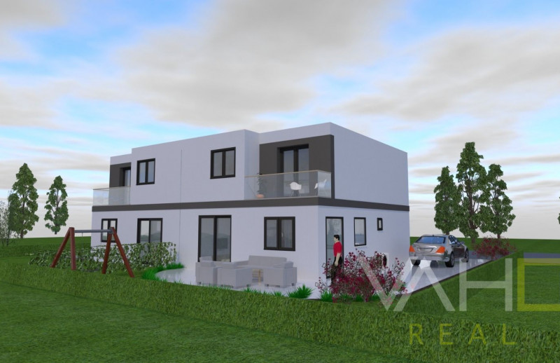VAHOreal* NOVOSTAVBA 5 izb. RODINNÝ DOM,úžitková plocha 120m2,  pozemok 247m2, obec POHRANICE