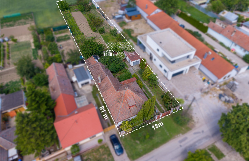 Exkluzívne!!! Na predaj RD s veľkým stavebným pozemkom výmera 1446m2, šírka 18m, Šúrovce, možnosť dokúpiť ďalšie priľahlé pozemky