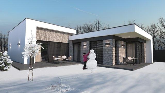 Moderná novostavba RD, pozemok 600m2, zastavaná plocha 179m2, garáž